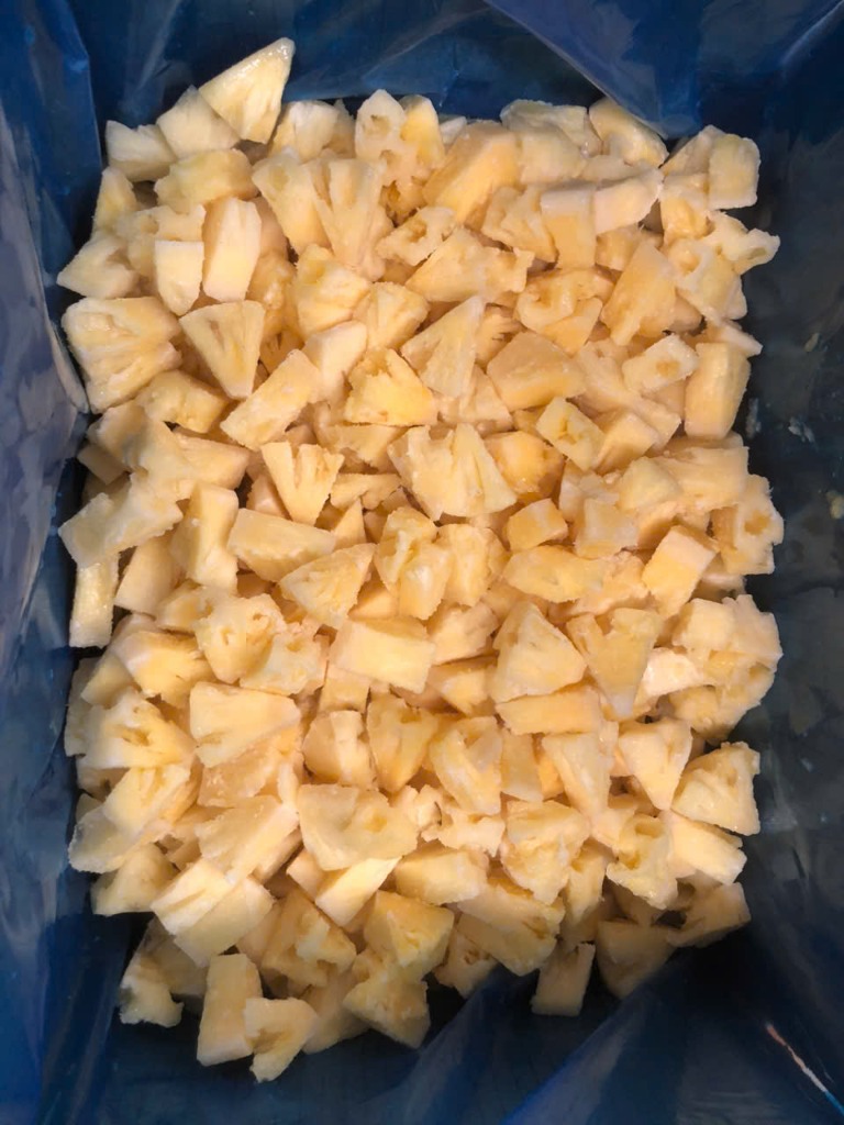 Khóm cấp đông (cắt rẽ quạt)